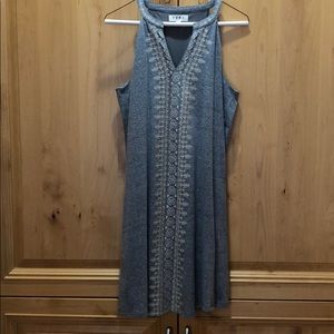 THML denim blue heather mini dress